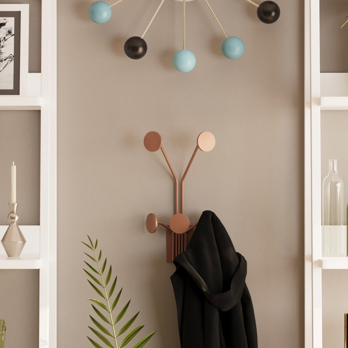 Wallity Giraffe-C Gancho de pared metálico en cobre
